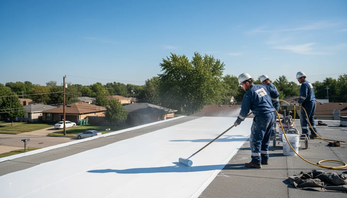 Commercial roof coating in Janesville, IA near me